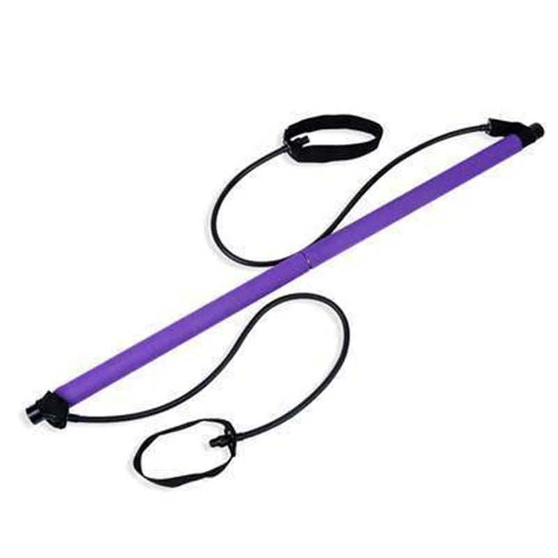 New Fitness Yoga Pilates Bar Stick Crossfit Resistance Bands Trainer Yoga Pull Rods Pull Rope Portable Home Gym Body Workout